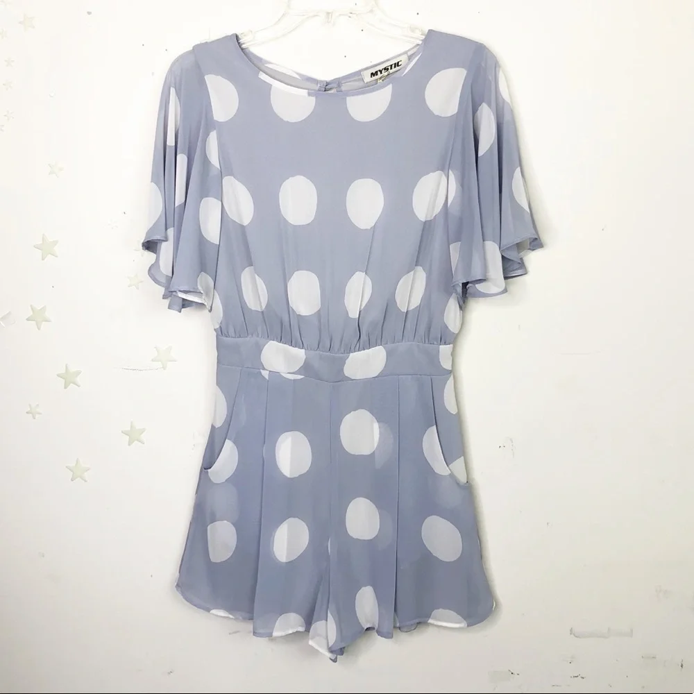 MYSTIC lavender spotted romper